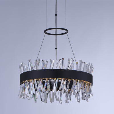 10'' Glacier 1 Light Matte Black (fluorocarbon) Pendant