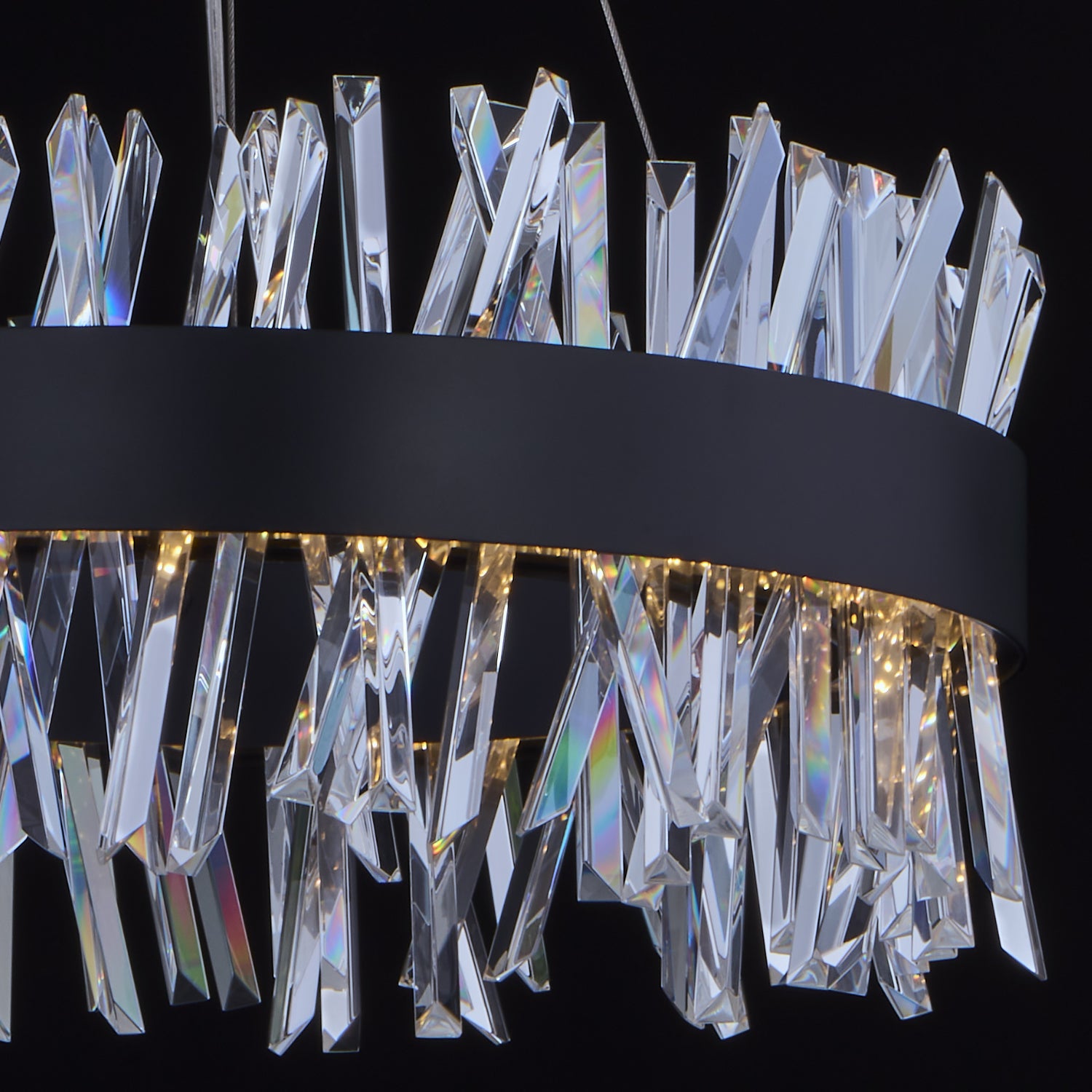 10'' Glacier 1 Light Matte Black (fluorocarbon) Pendant