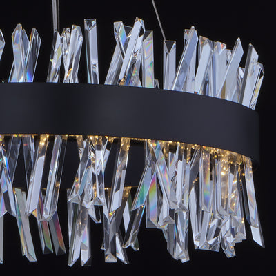 10'' Glacier 1 Light Matte Black (fluorocarbon) Pendant