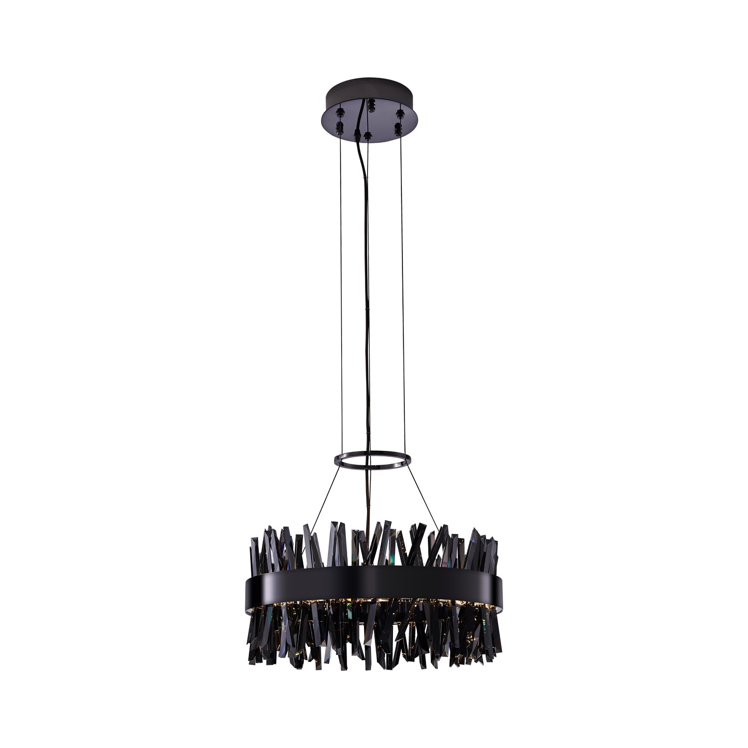 10.25'' Glacier 1 Light Black Nickel Pendant