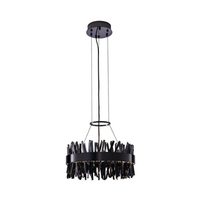 10.25'' Glacier 1 Light Black Nickel Pendant