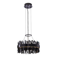 10.25'' Glacier 1 Light Black Nickel Pendant