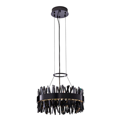 10.25'' Glacier 1 Light Black Nickel Pendant