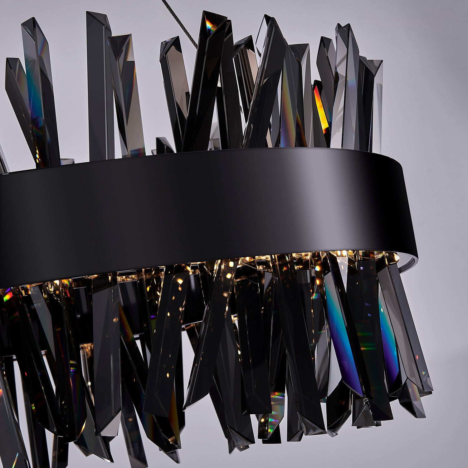 10.25'' Glacier 1 Light Black Nickel Pendant