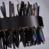10.25'' Glacier 1 Light Black Nickel Pendant