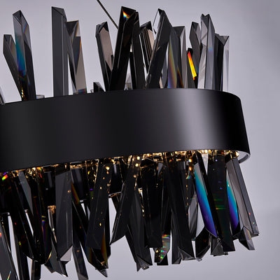 10.25'' Glacier 1 Light Black Nickel Pendant