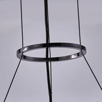 10.25'' Glacier 1 Light Black Nickel Pendant
