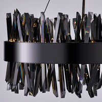 10.25'' Glacier 1 Light Black Nickel Pendant