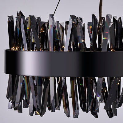10.25'' Glacier 1 Light Black Nickel Pendant