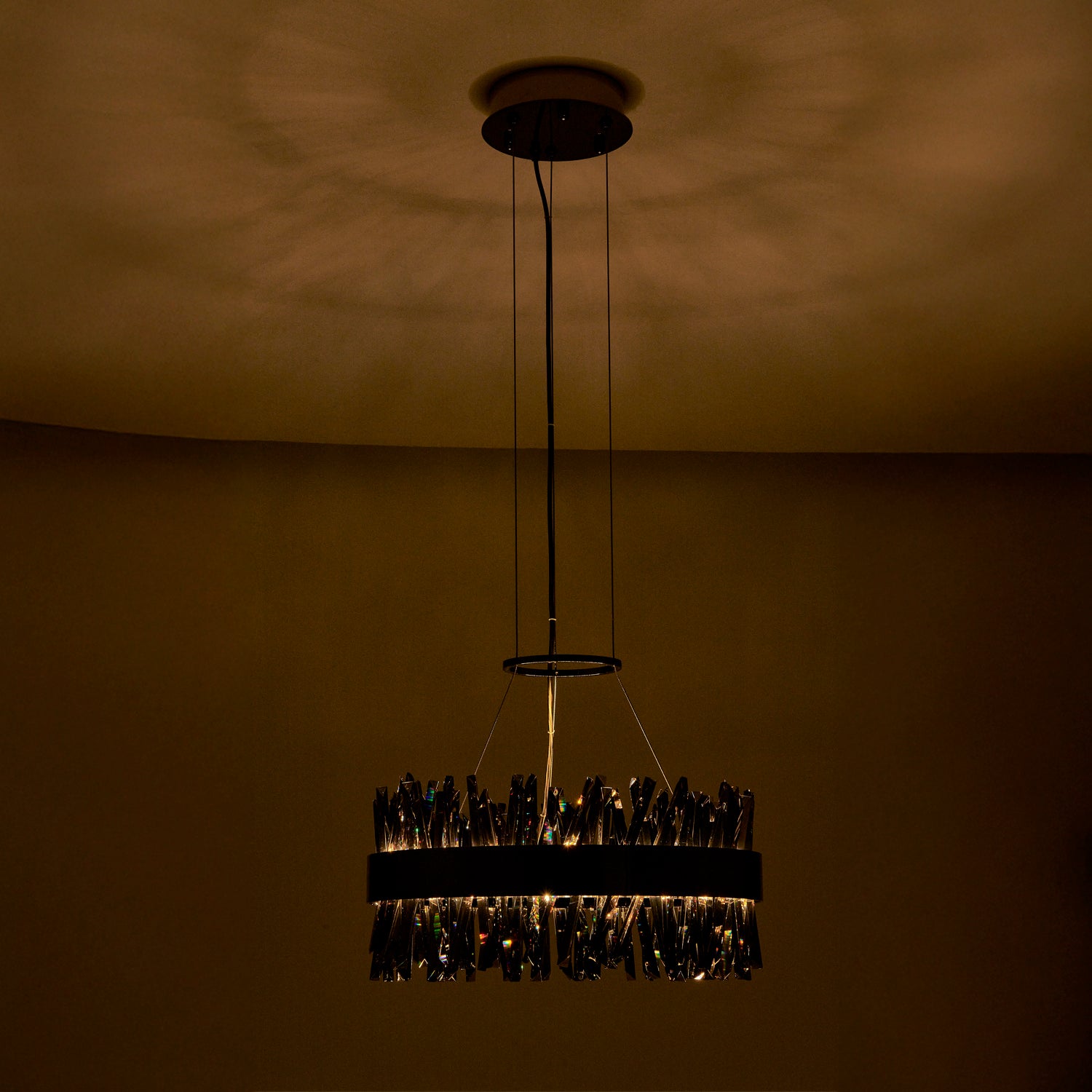 10.25'' Glacier 1 Light Black Nickel Pendant