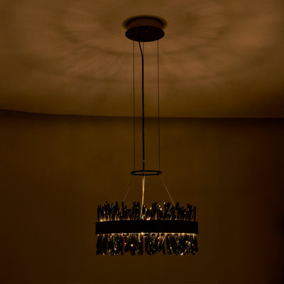 10.25'' Glacier 1 Light Black Nickel Pendant