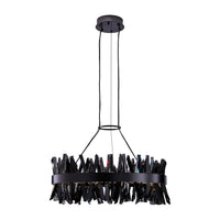 13.5'' Glacier 1 Light Black Nickel Pendant