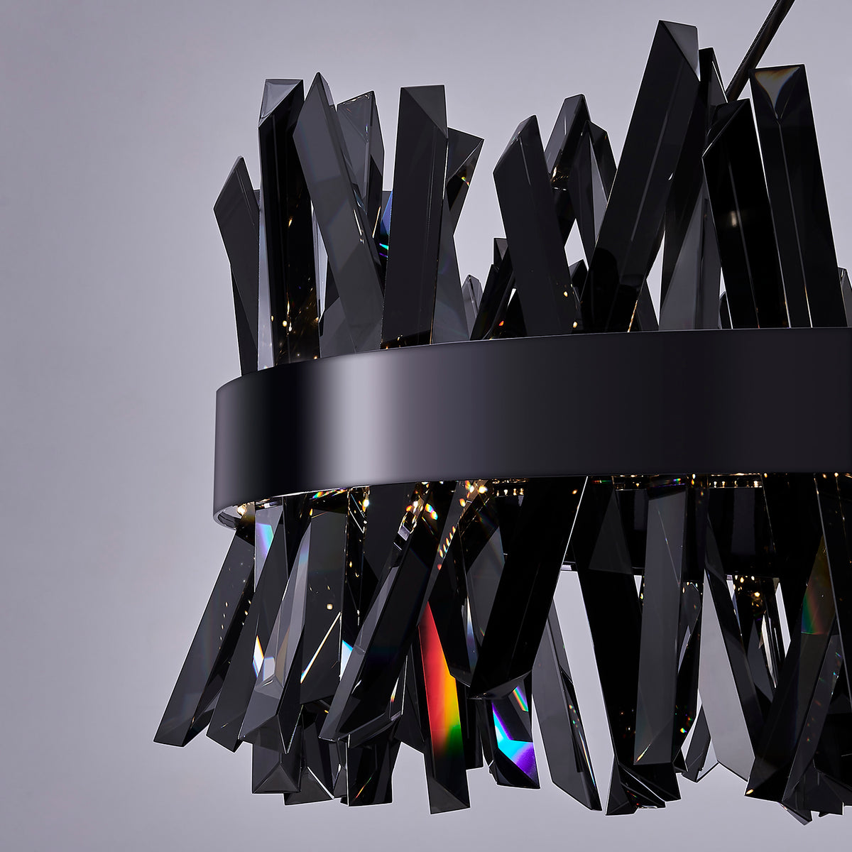 13.5'' Glacier 1 Light Black Nickel Pendant