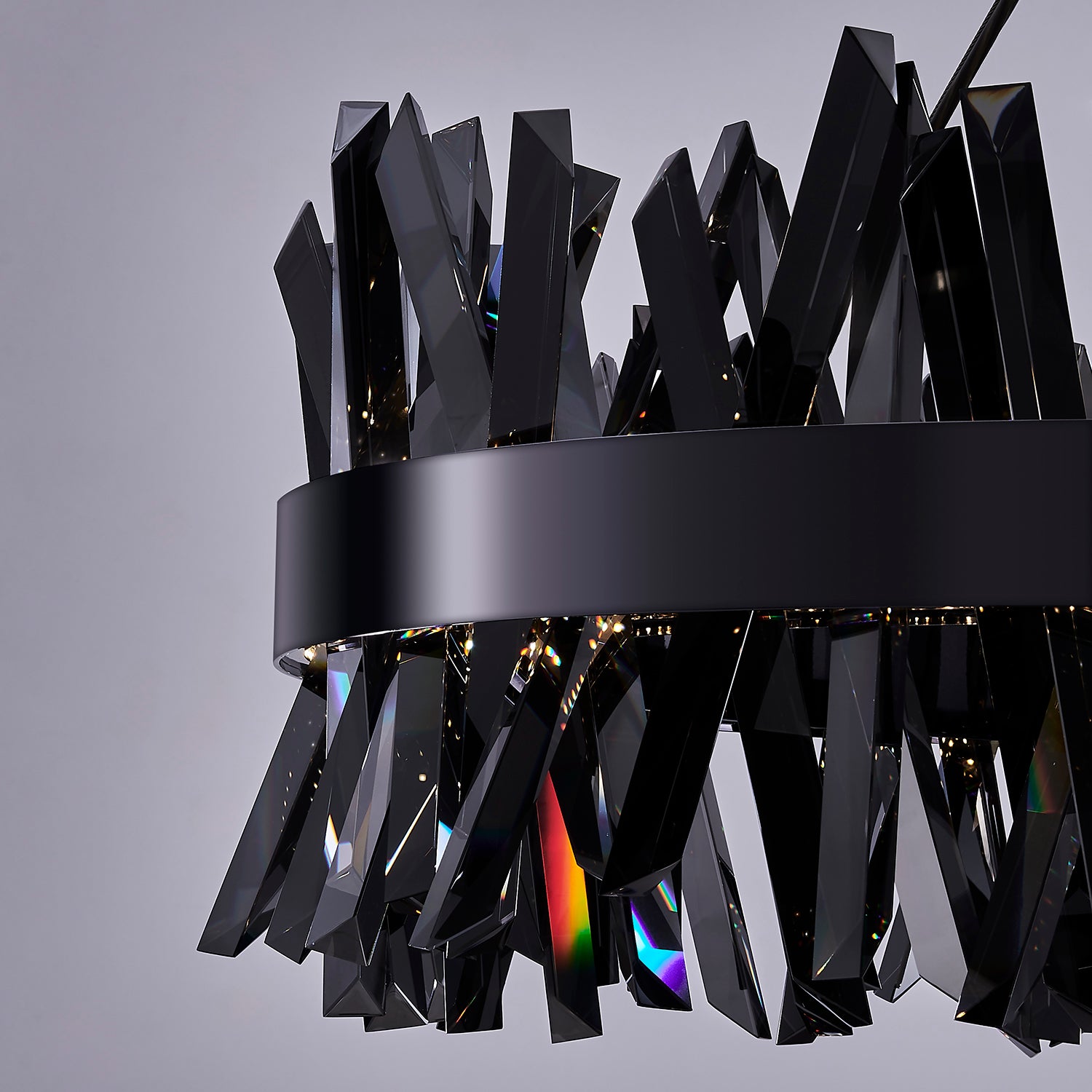 13.5'' Glacier 1 Light Black Nickel Pendant