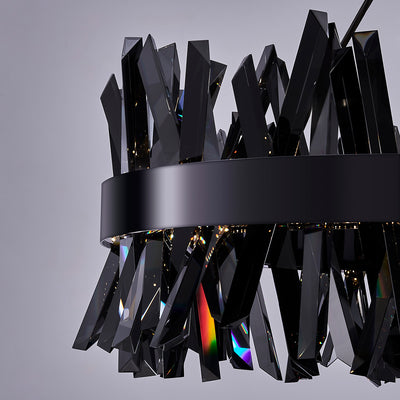 13.5'' Glacier 1 Light Black Nickel Pendant