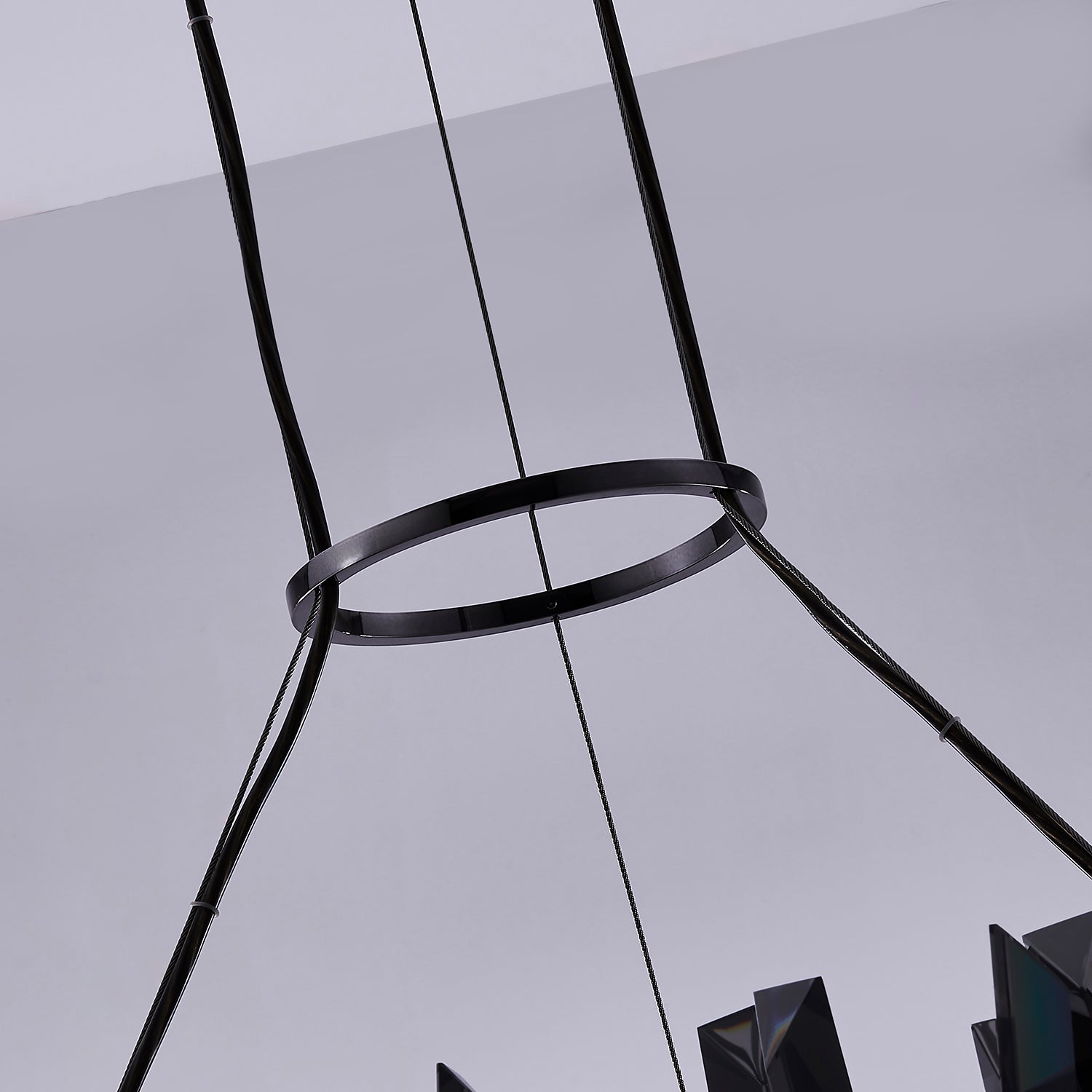 13.5'' Glacier 1 Light Black Nickel Pendant