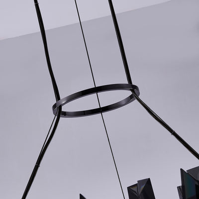 13.5'' Glacier 1 Light Black Nickel Pendant