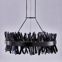 13.5'' Glacier 1 Light Black Nickel Pendant