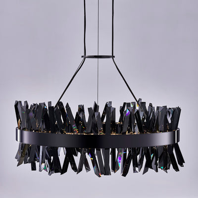 13.5'' Glacier 1 Light Black Nickel Pendant