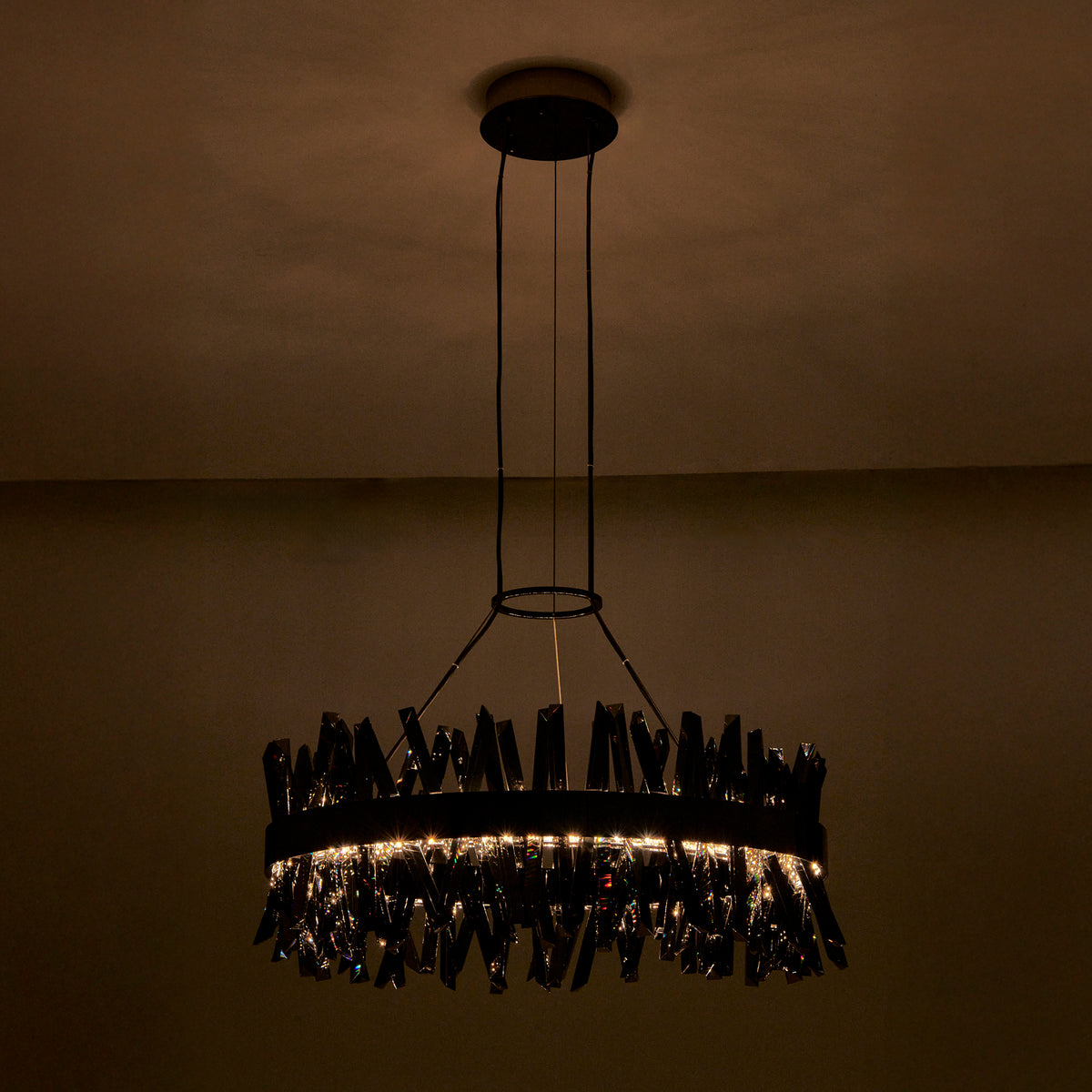 13.5'' Glacier 1 Light Black Nickel Pendant
