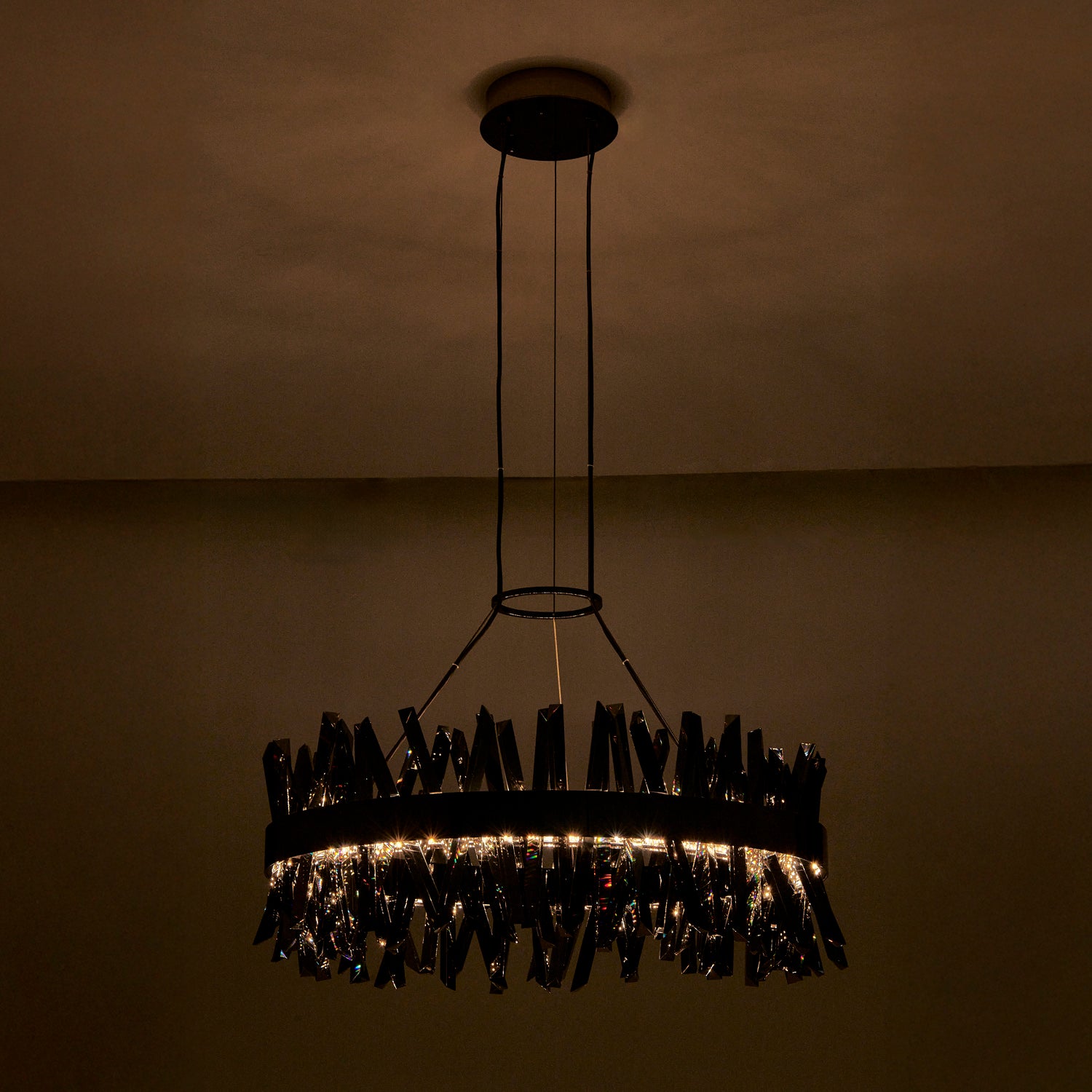 13.5'' Glacier 1 Light Black Nickel Pendant