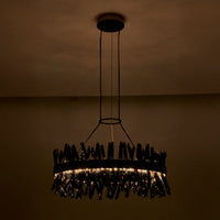 13.5'' Glacier 1 Light Black Nickel Pendant