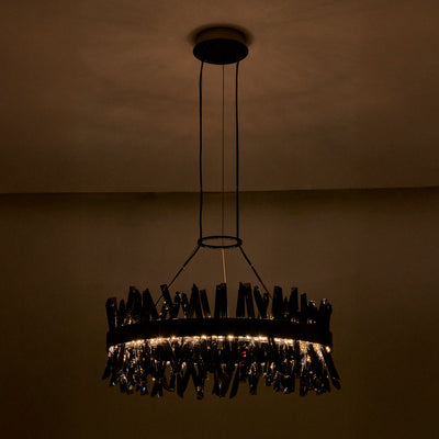 13.5'' Glacier 1 Light Black Nickel Pendant