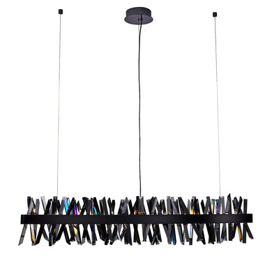 13.5'' Glacier 1 Light Black Nickel Linear Pendant