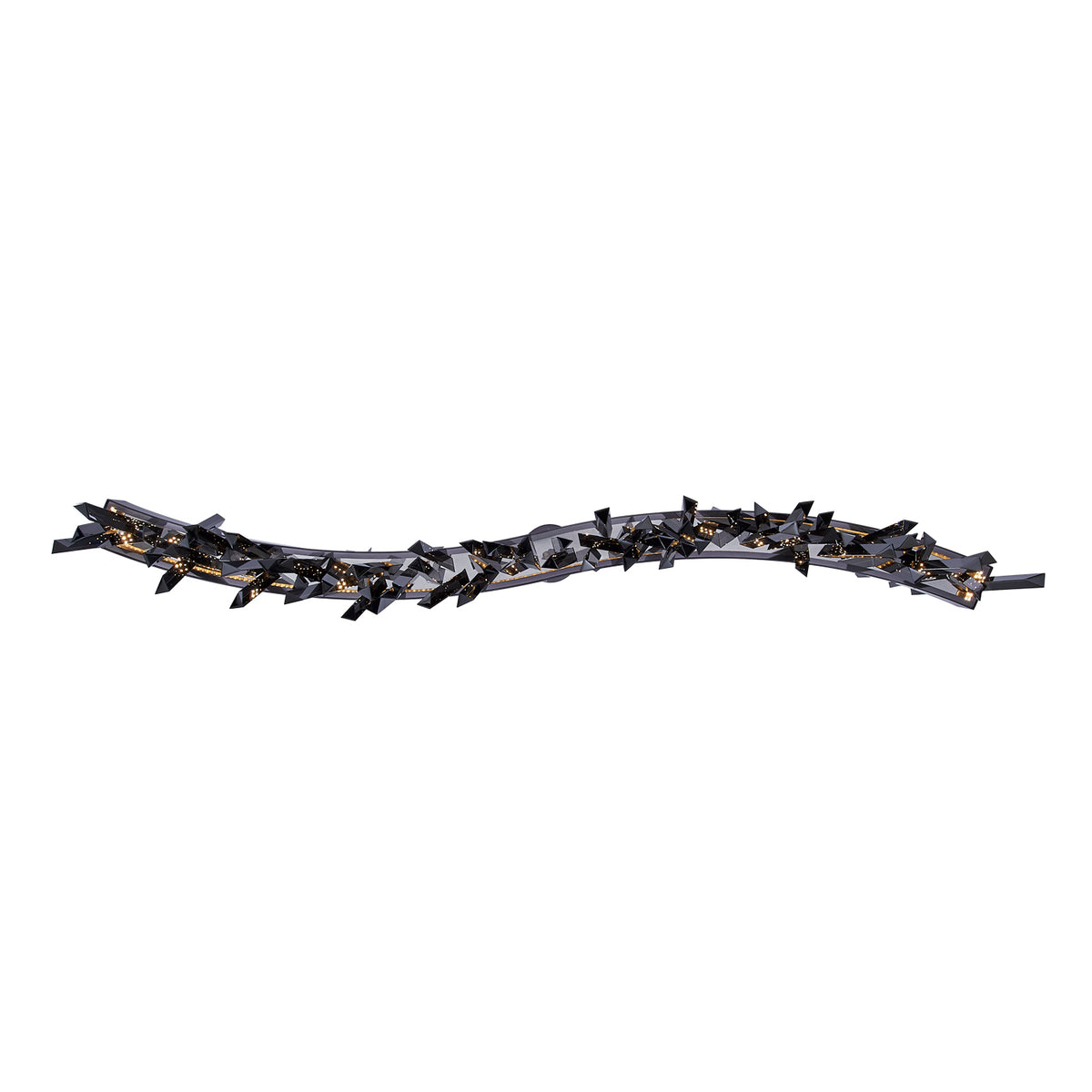 13.5'' Glacier 1 Light Black Nickel Linear Pendant