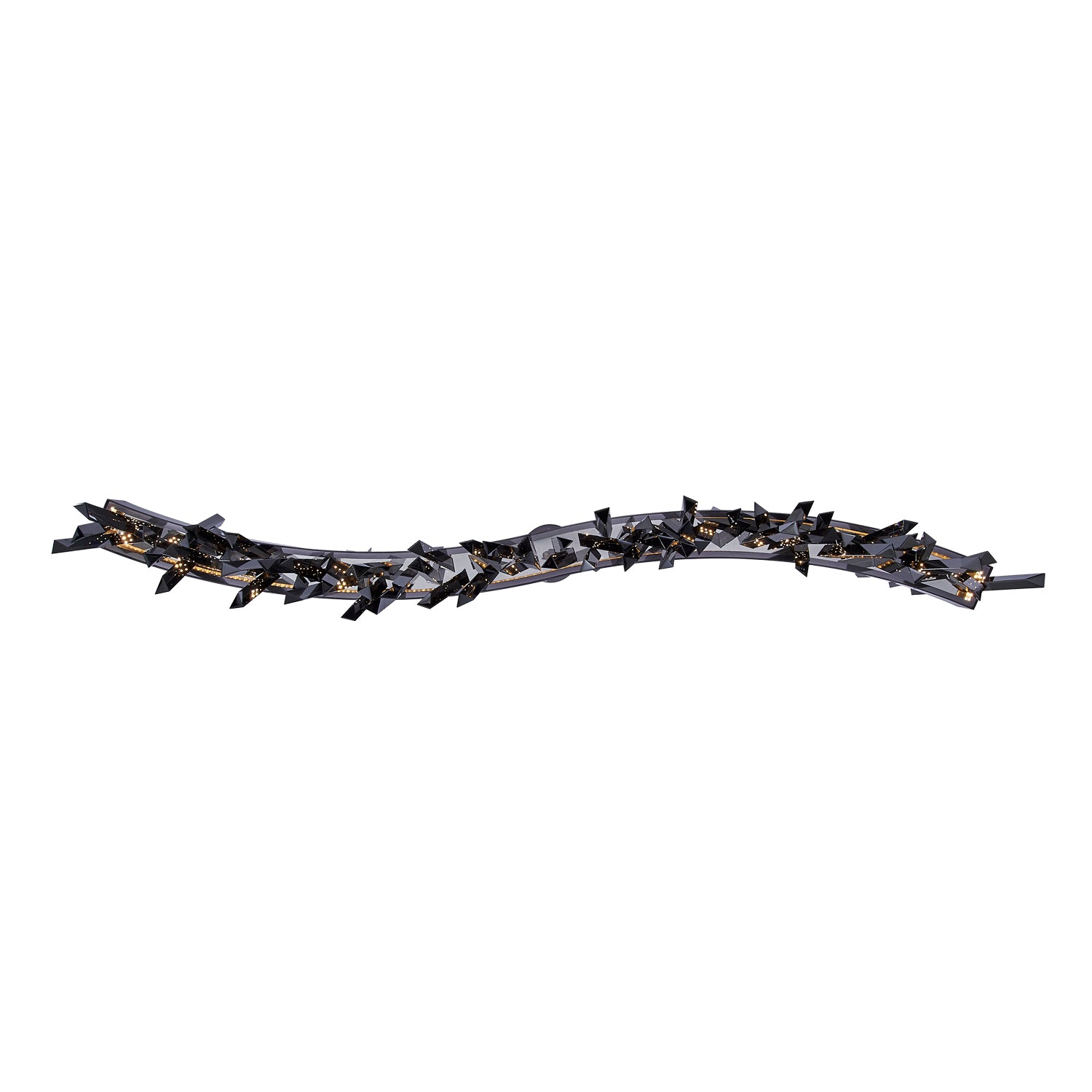 13.5'' Glacier 1 Light Black Nickel Linear Pendant