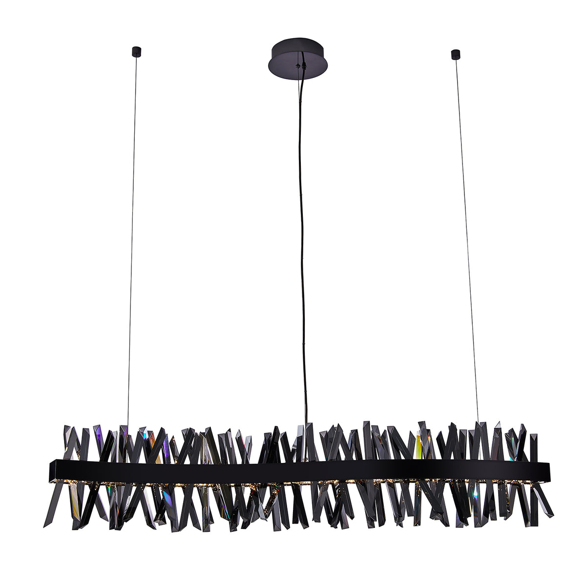 13.5'' Glacier 1 Light Black Nickel Linear Pendant