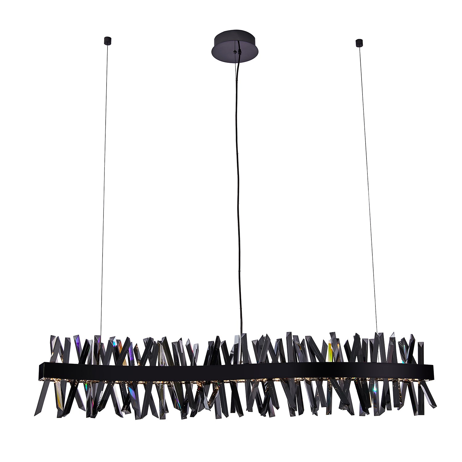 13.5'' Glacier 1 Light Black Nickel Linear Pendant