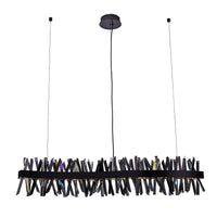 13.5'' Glacier 1 Light Black Nickel Linear Pendant