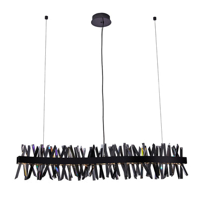 13.5'' Glacier 1 Light Black Nickel Linear Pendant