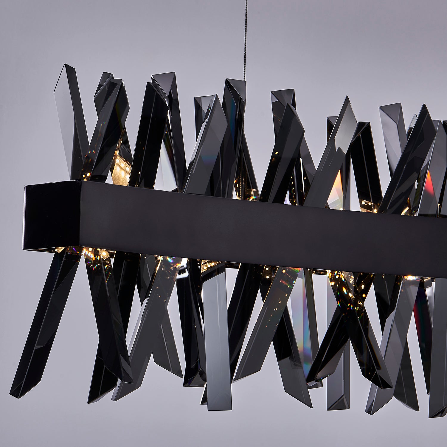 13.5'' Glacier 1 Light Black Nickel Linear Pendant