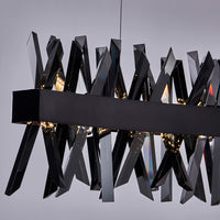 13.5'' Glacier 1 Light Black Nickel Linear Pendant
