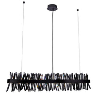 13.5'' Glacier 1 Light Black Nickel Linear Pendant