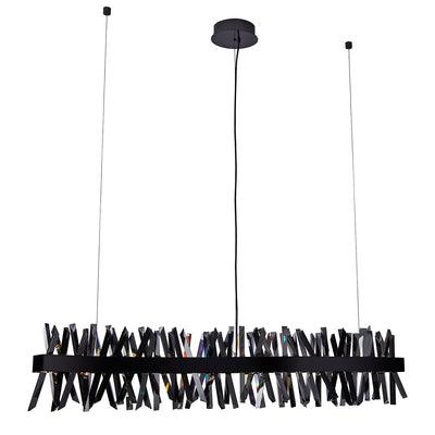 13.5'' Glacier 1 Light Black Nickel Linear Pendant