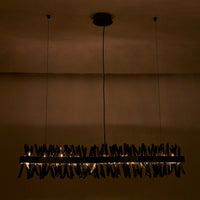13.5'' Glacier 1 Light Black Nickel Linear Pendant