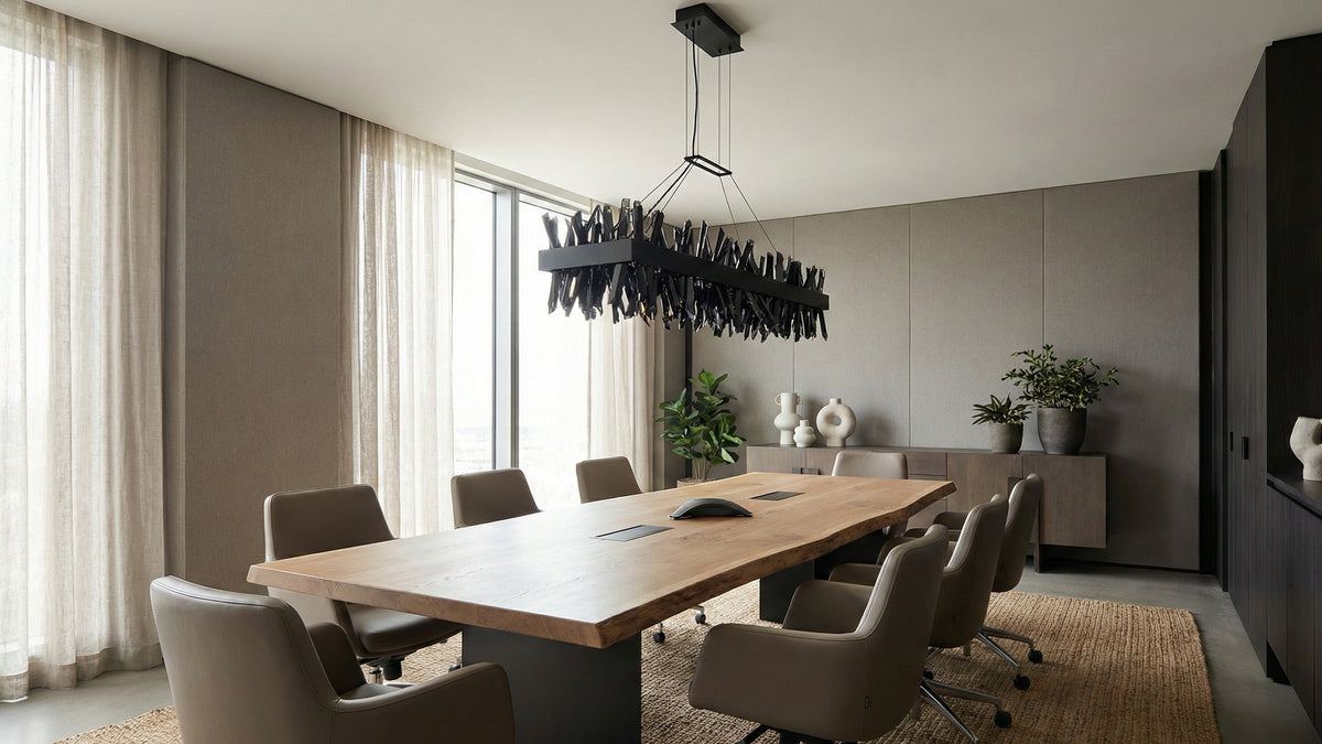 13.5'' Glacier 1 Light Black Nickel Linear Pendant