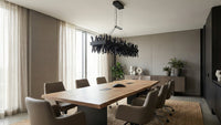 13.5'' Glacier 1 Light Black Nickel Linear Pendant
