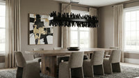 13.5'' Glacier 1 Light Black Nickel Linear Pendant