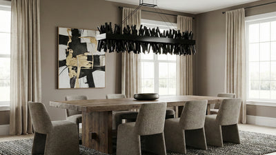 13.5'' Glacier 1 Light Black Nickel Linear Pendant