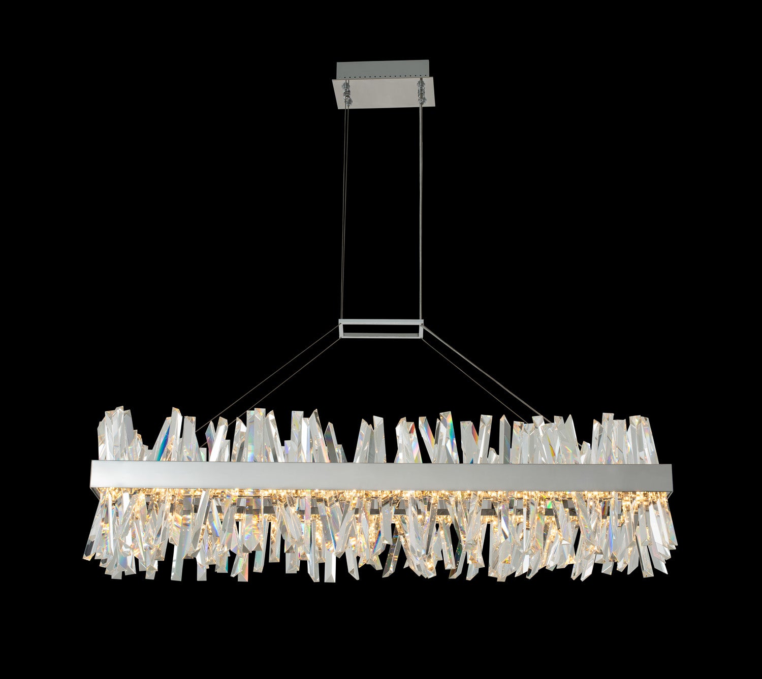 13.5'' Glacier 1 Light Chrome Linear Pendant