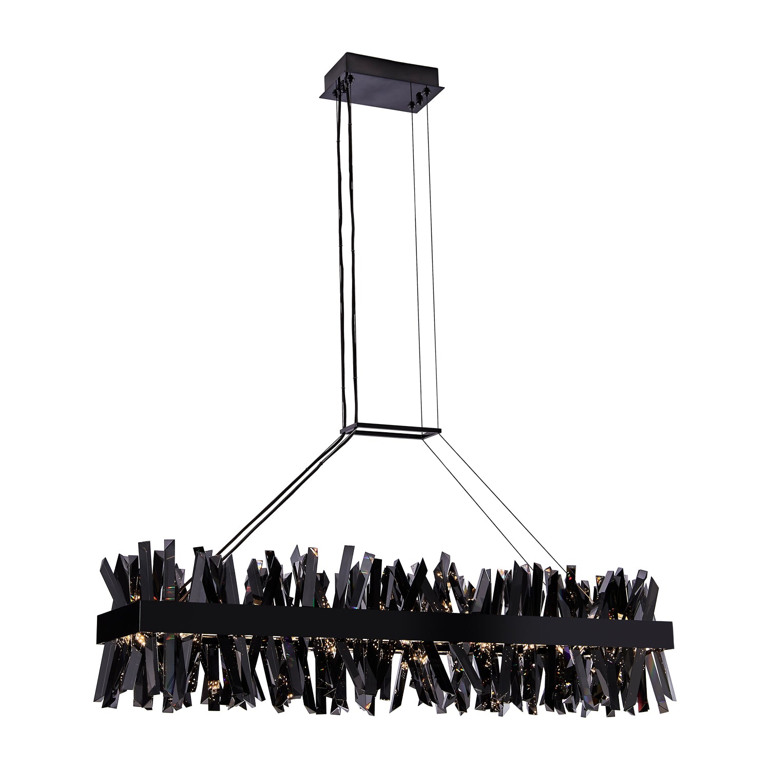13.5'' Glacier 1 Light Black Nickel Linear Pendant