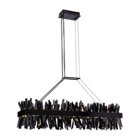 13.5'' Glacier 1 Light Black Nickel Linear Pendant