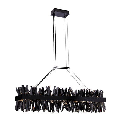 13.5'' Glacier 1 Light Black Nickel Linear Pendant