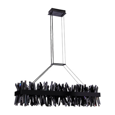 13.5'' Glacier 1 Light Black Nickel Linear Pendant