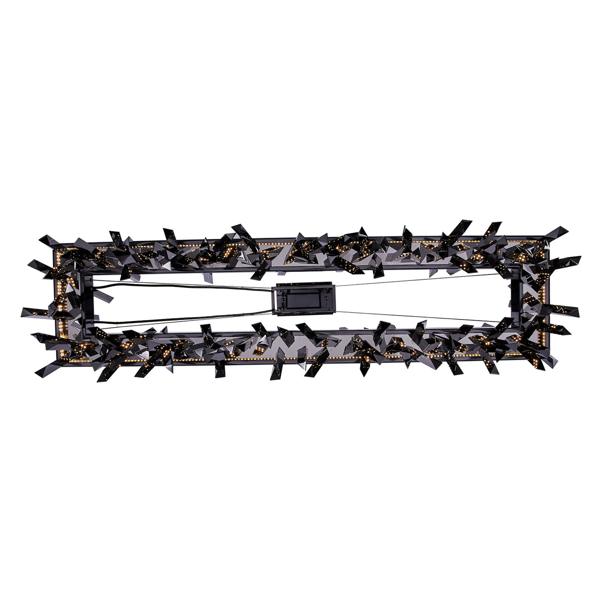 13.5'' Glacier 1 Light Black Nickel Linear Pendant
