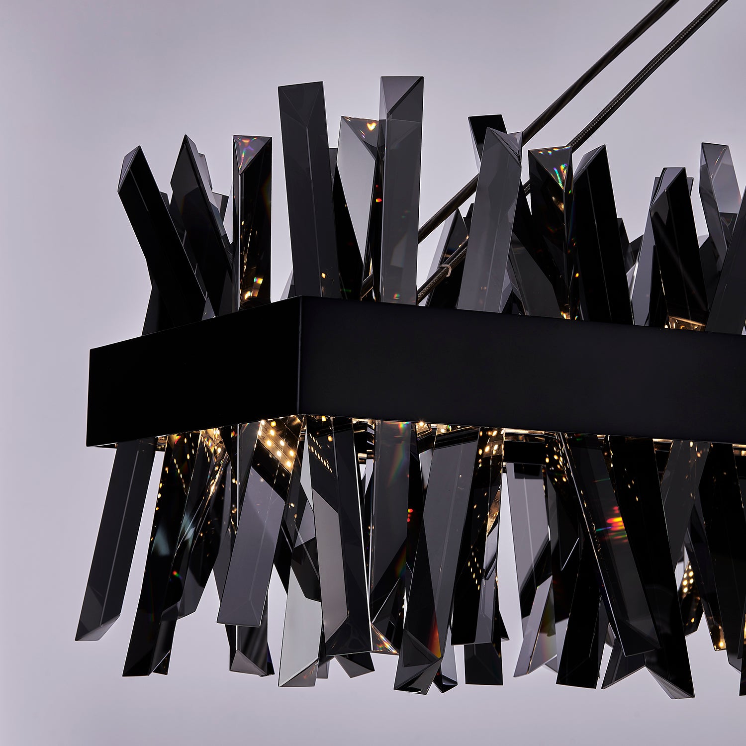 13.5'' Glacier 1 Light Black Nickel Linear Pendant